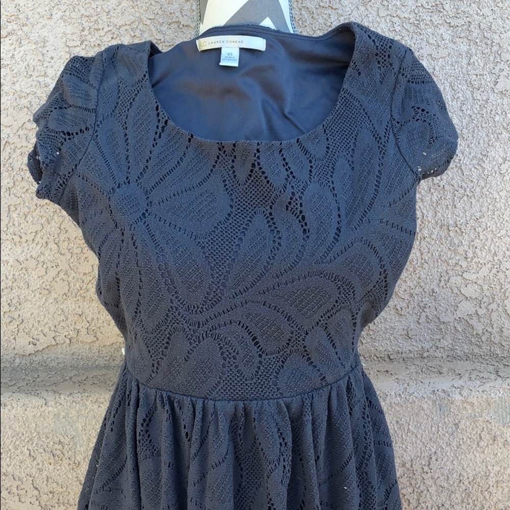 Grey lace dress